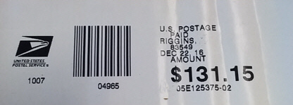 shipping label